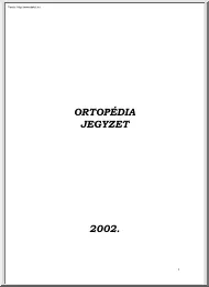 Ortopédia jegyzet