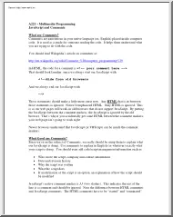 Multimedia programming, JavaScript and comments
