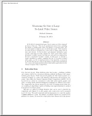 Michael Johanson - Measuring the Size of Large No Limit Poker Games