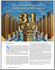 Whats Sophisticated about Elementary