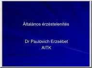 Dr. Paulovich Erzsébet - Általános