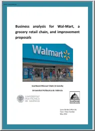 Business Analysis for WalMart, A Grocery Retail Chain, and Improvement Proposals
