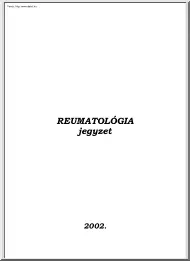 Reumatológia jegyzet