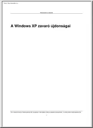 A Windows XP zavaró újdonságai