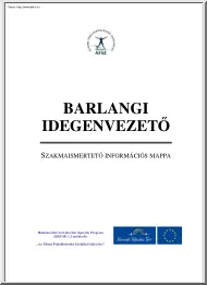 Barlangi idegenvezető, szakmaismertető információs mappa