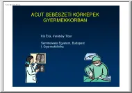 Verebély-Kis - Akut sebészeti