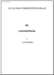 Általános természetföldrajz III