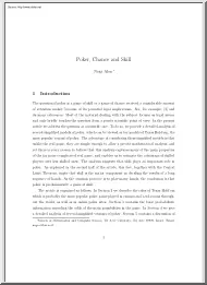 Noga Alon - Poker, Chance and Skill