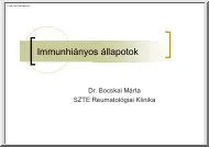 Dr. Bocskai Márta - Immunhiányos állapotok