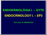 Dr. Monos Emil - Endokrinológia 2.félév, I-IV.