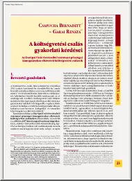 Csapucha-Garai - A költségvetési