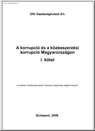 Korrupciós közbeszerzési kutatás