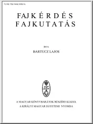 Bartucz Lajos - Fajkérdés, fajkutatás