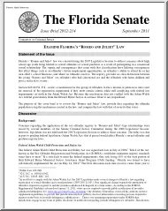 Examine Floridas Romeo and Juliet Law