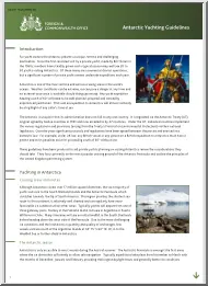 Antarctic Yachting Guidelines