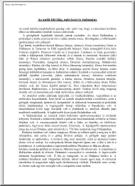 Az antik hitvilág, művészet és