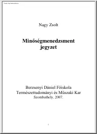 Nagy Zsolt - Minőségmenedzsment