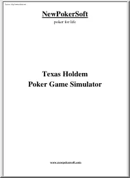 Texas Holdem Poker Game Simulator