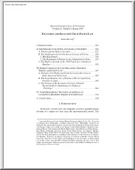 Adam Mossoff - Exclusion and Exclusive Use in Patent Law