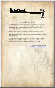 History of Robotics Timeline