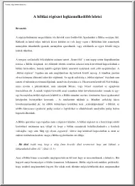 Nagy Viktória - A bibliai régészet