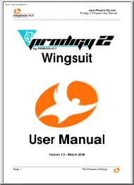 Prodigy 2 Wingsuit, User Manual
