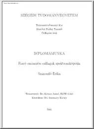 Szaniszló Erika - Forró emissziós csillagok spektroszkópiája