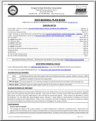 Baseball Plan Book