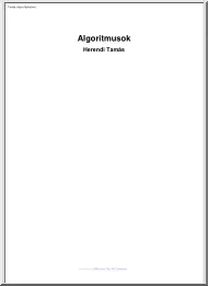 Herendi Tamás - Algoritmusok