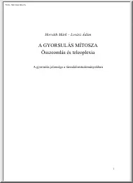 Horváth-Lovász - A gyorsulás