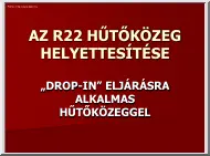 Az R22 hűtőközeg helyettesítése drop-in hűtőközeggel
