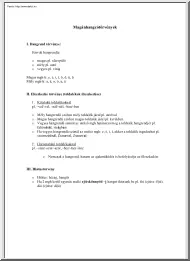 Magánhangzótörvények