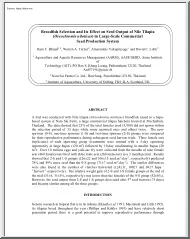 Broodfish Selection and Its Effect on Seed Output of Nile Tilapia in Large-Scale Commercial Seed Production System