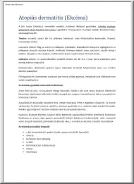 Atopiás dermatitis, Ekcéma