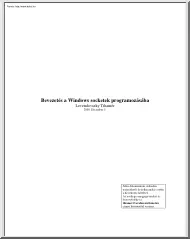 Levendovszky Tihamér - Bevezetés a Windows socketek programozásába