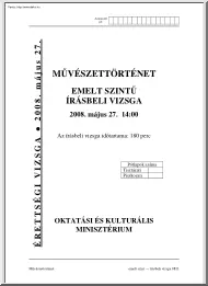 Művelődéstörténet emelt szintű