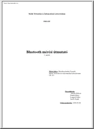 Bluetooth mérési útmutató, 1. mérés