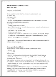 Dipartimento di lingua, sintesi finale