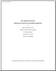 Debra S. Emmelman - Past Present and Future, Research into Advocacy for Criminal Defendandts