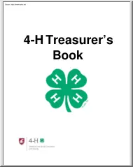 4H Treasurers Book