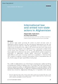 Bellal-Giacca-Maslen - International Law and Armed Non State Actors in Afghanistan