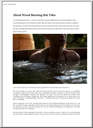 About Wood Burning Hot Tubs
