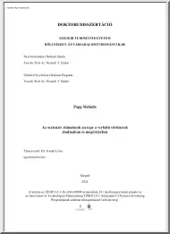 Papp Melinda - Az osztenzív stimulusok