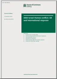2023 Israel Hamas Conflict, UK and International Response