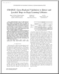 CRADLE, Cross-Backend Validation to Detect and Localize Bugs in Deep Learning Libraries