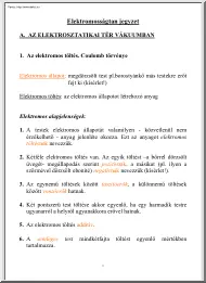 Elektromosságtan jegyzet
