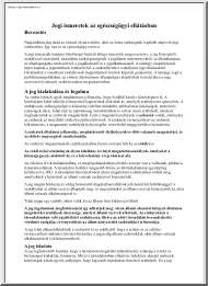 Jogi ismeretek az egészségügyi