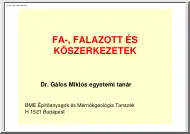 Dr. Gálos Miklós - Fa-, falazott és kőszerkezetek