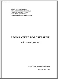 Rományi Orsolya - Szókratész