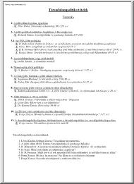 Társadalompolitika tételek